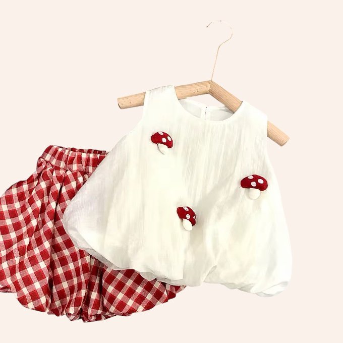 Camryn Mushroom-set - Top en broek
