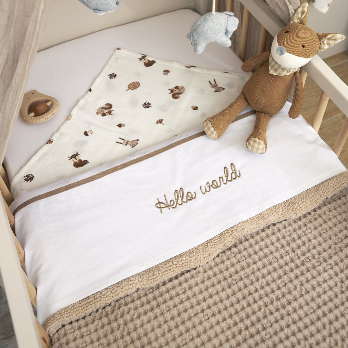 Meyco Hydrofiele doeken Forest Animals Toffee 2 pack