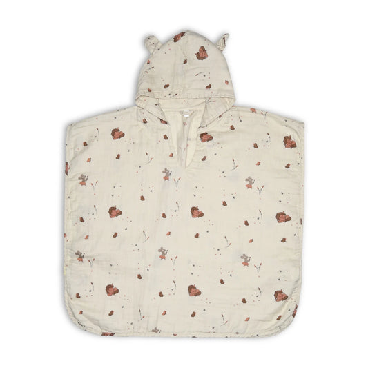 Nuuroo Flor poncho-creme eenhoorn