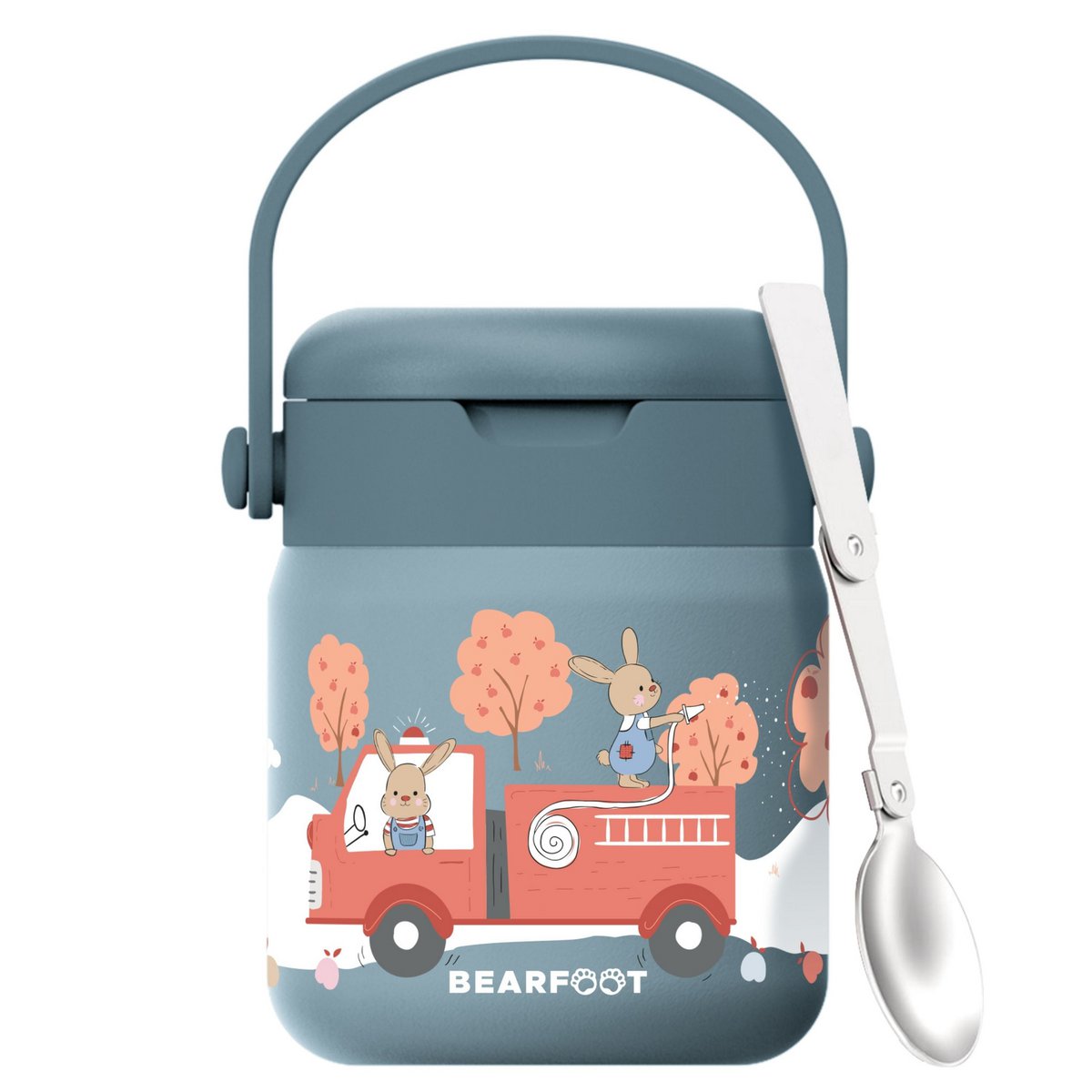 Thermocontainer kinder RVS - brandweer blauw