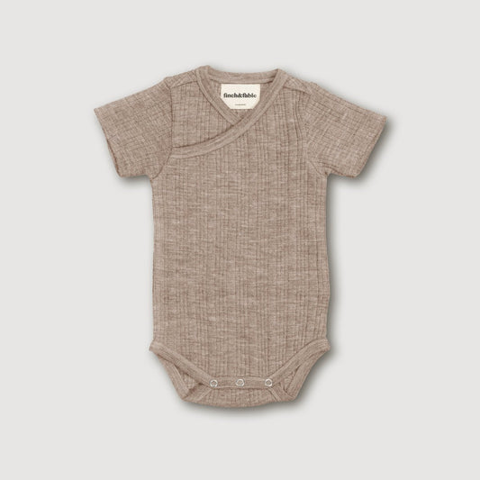 Wollen Rib S/S Body - Zand
