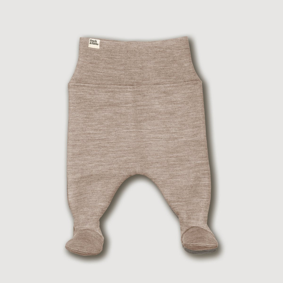Broek van wolfleece op voet - Zand