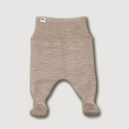 Broek van wolfleece op voet - Zand