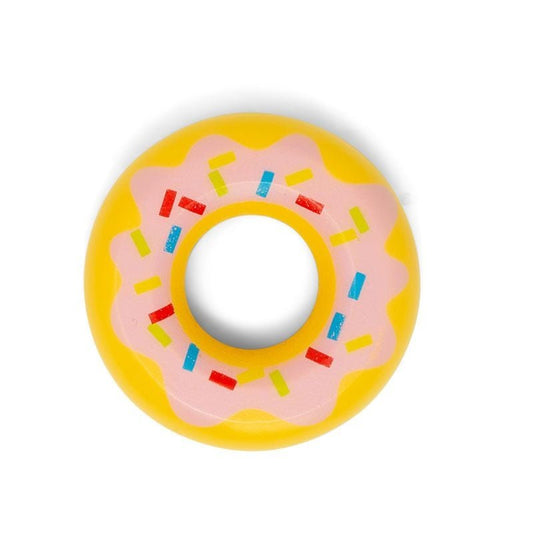 Donut roze glazuur hout