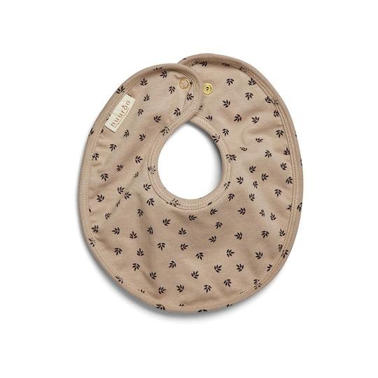 100% biologisch katoenen slab Nuuroo Ata Bib beukenblad motief