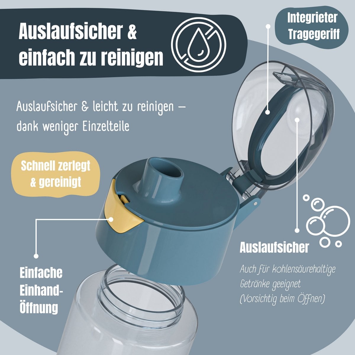 Kinderwaterfles, lichte waterfles - tractorvos