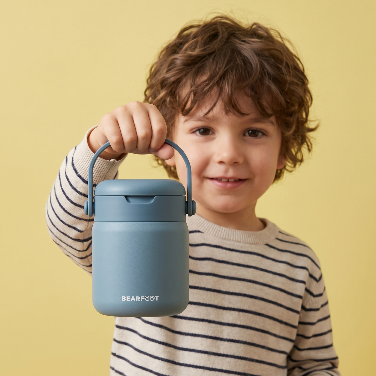 Thermoscontainer kinder RVS - blauw