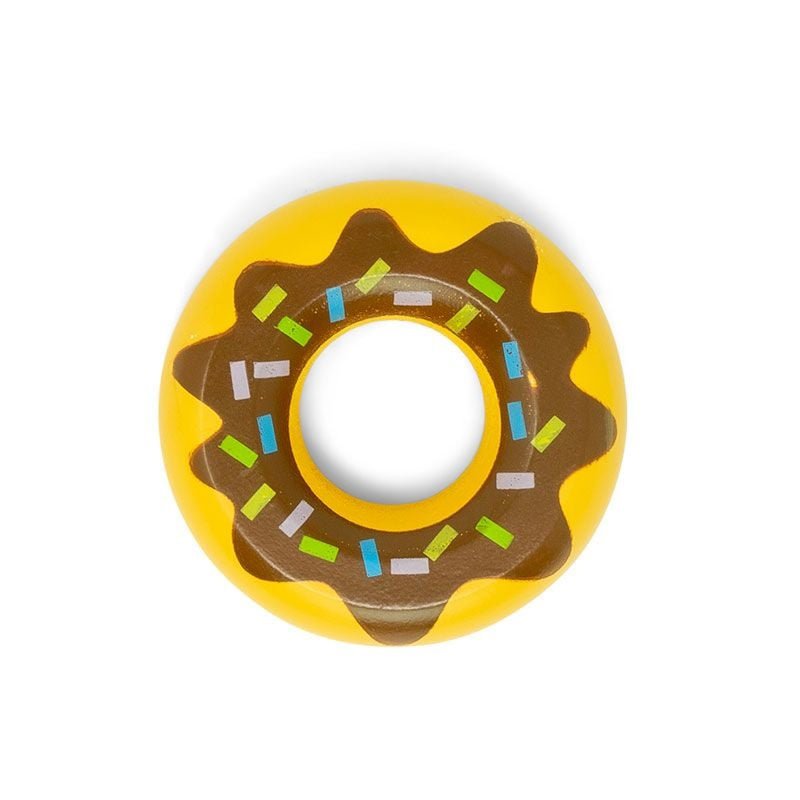 Donut bruin glazuur hout