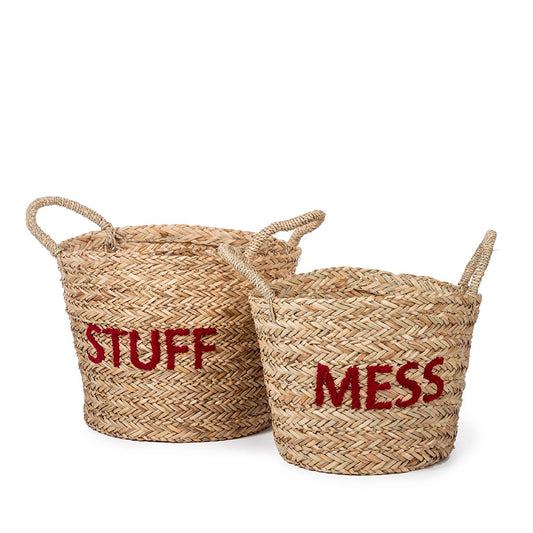 Messy & stuff, set manden coral red