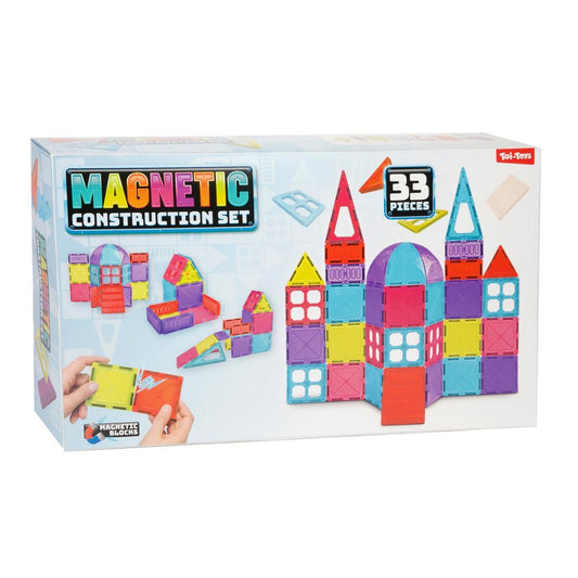 Toi-Toys Bouwset magneet tegels 33-delig